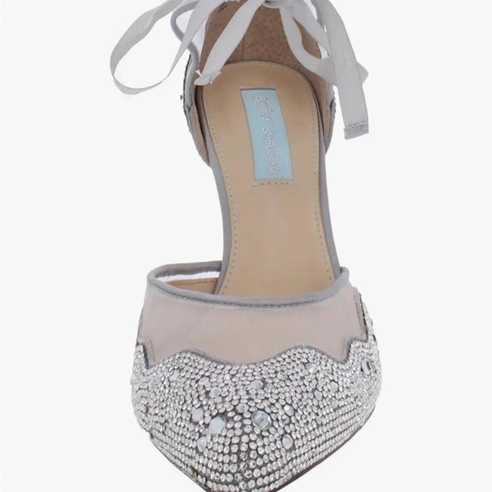 W7.5 Betsey Johnson Rhinestone Stilettos - Picture 13 of 14